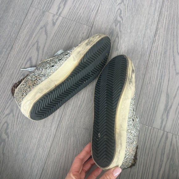 Golden Goose Superstar glitter leather sneakers Size 7 - Picture 10 of 10